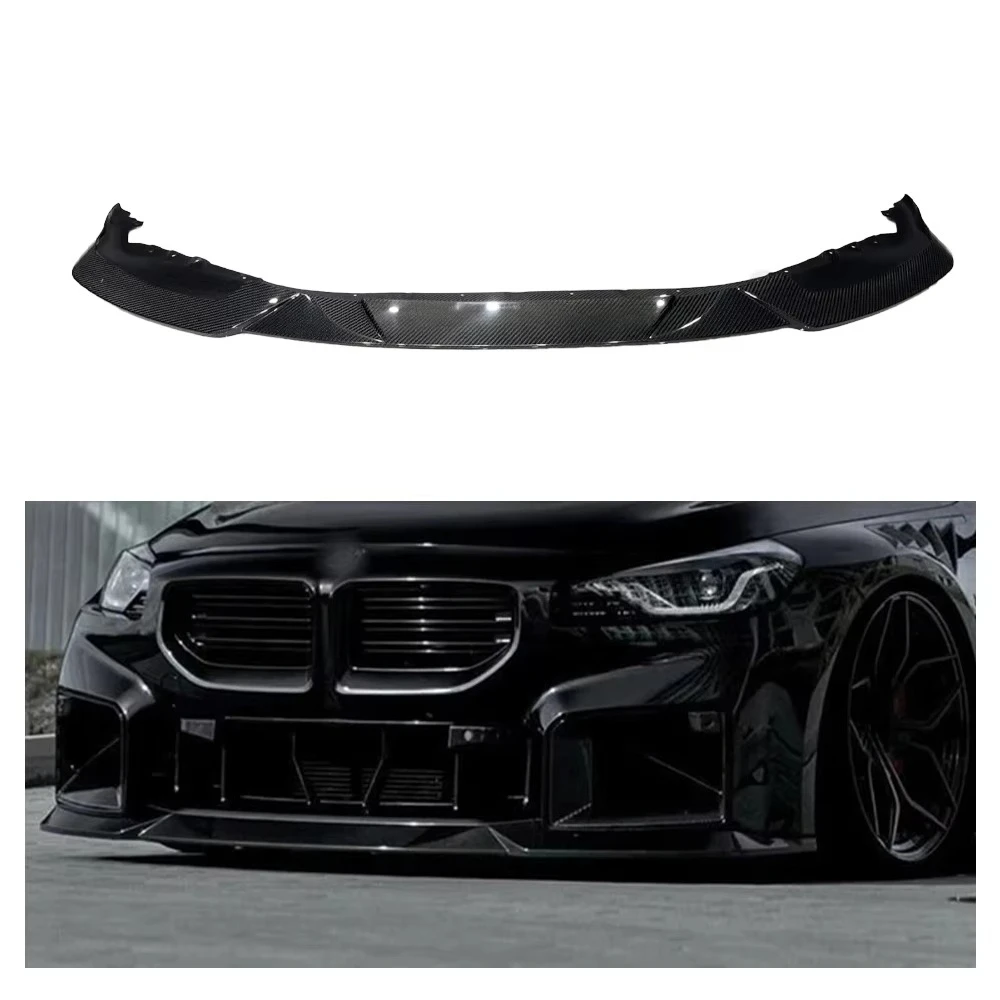 

Real Dry Carbon Fiber R44 Style Front Bumper Lip Diffuser Splitters Spoiler New Auto Part for M2 G87 Front Lip