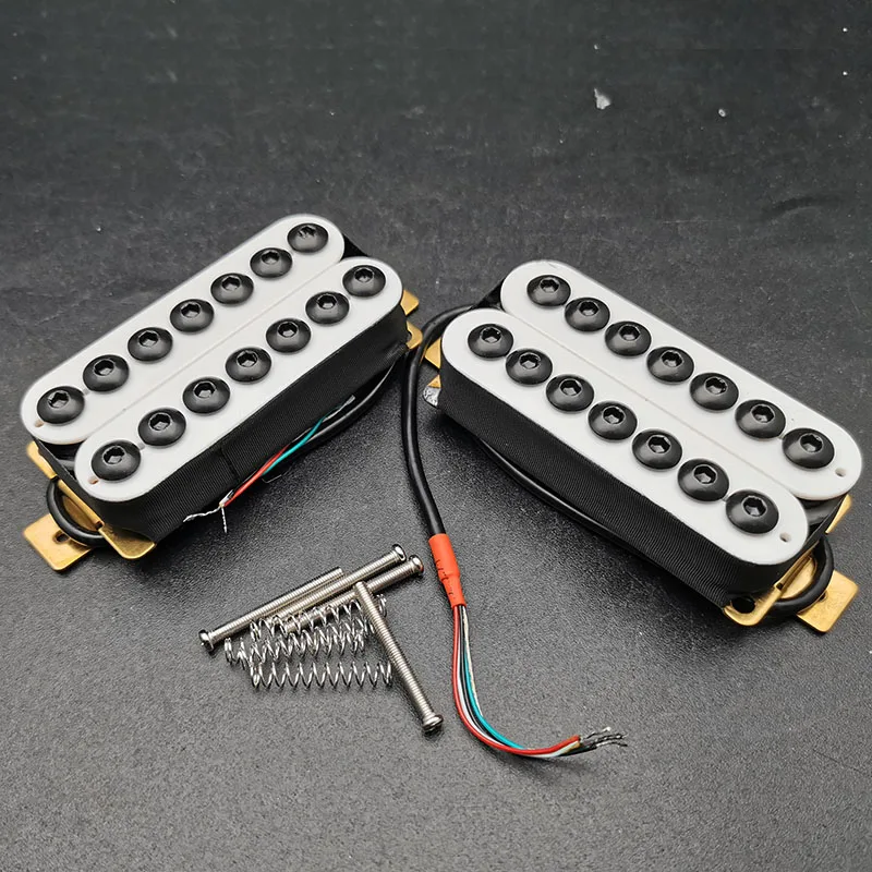 7-String Electric Guitar Humbucker Big Hex Adjustable Screw Dual Coil Pickup Coil Splitting Pickup N8.5K/B14K Output Guitar Part