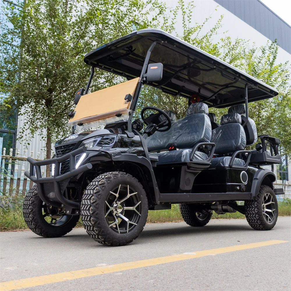 Affordable Club 6Seater Chinese Electric Golf Cart Car for Sale Comfortable 4+2 Seats Electric Golf Carts