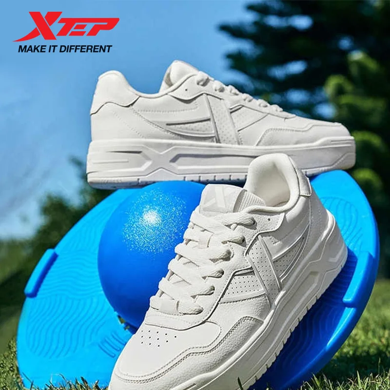 

Xtep Women's Skateboarding Shoes 2025 Summer Thick-soled Height-enhancing Breathable Retro Street Style Sneakers 875218310008