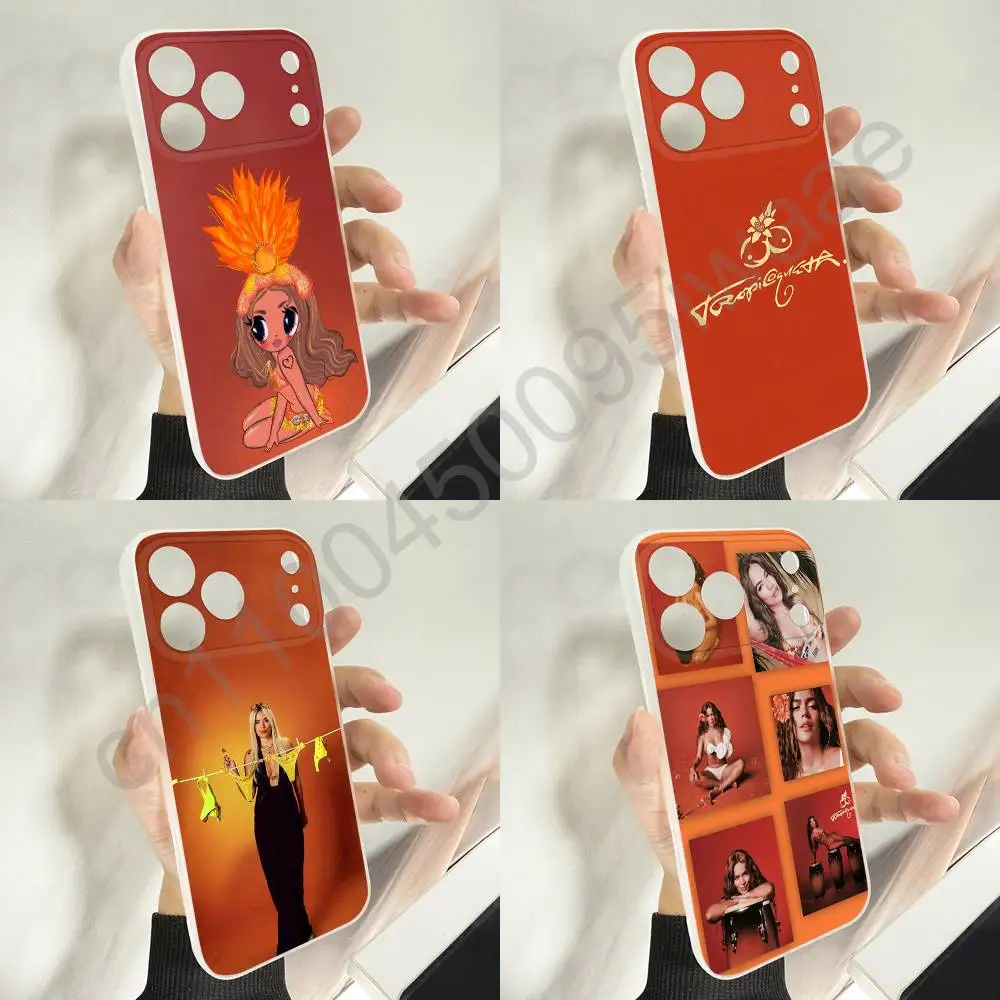 حافظة هاتف Singer K-Karol G Tropicoqueta لهاتف iPhone 11,16,15,14,13,17,12,Plus,E,Air,Mini,Pro,Max Magnetic Magsafe غطاء ناعم