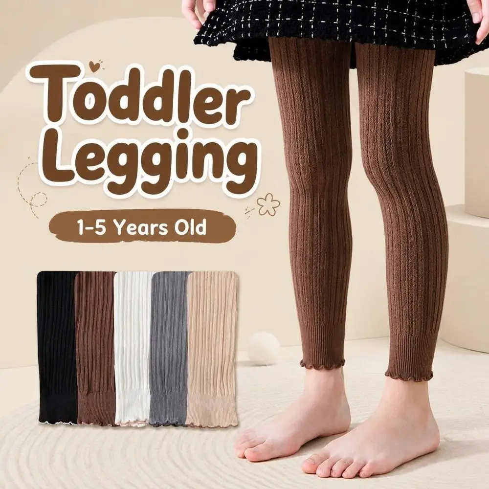 Fashion Soft Baby Legging Cotton Comfort Toddler Pantyhose Tight-fitting Lotus Edge Newborn Long Pants Socks 1-5 Years Old