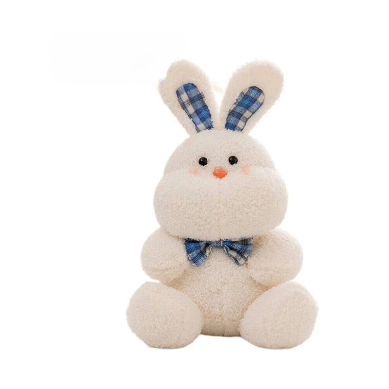 Urocza Miękka Pluszowa Zabawka Króliczek Kawaii Dziecięca Miękka Kreskówkowa Maskotka Wypchana Lalka Poduszka Dekoracja Pokoju Dziecięcego Prezent na Boże Narodzenie Urodziny