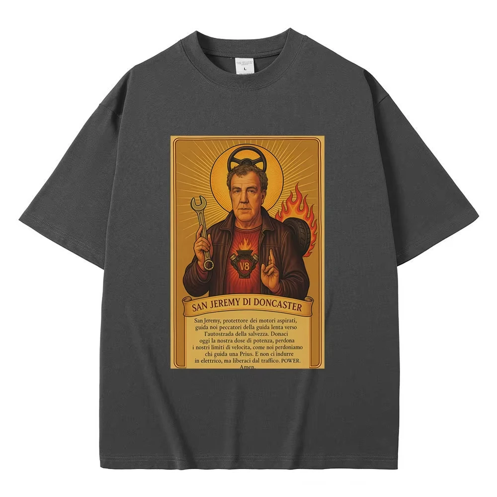 Camiseta Jeremy Clarkson San Jeremy Di Doncaster Gear, camisetas divertidas con memes para hombres y mujeres, camisetas informales de algodón de manga corta de gran tamaño
