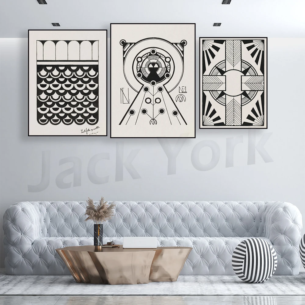 Ornament with Circle Samuel Jessurun de Mesquita Vintage Inspired Art Print, Vintage Painting Decor, Poster, Gallery Wall