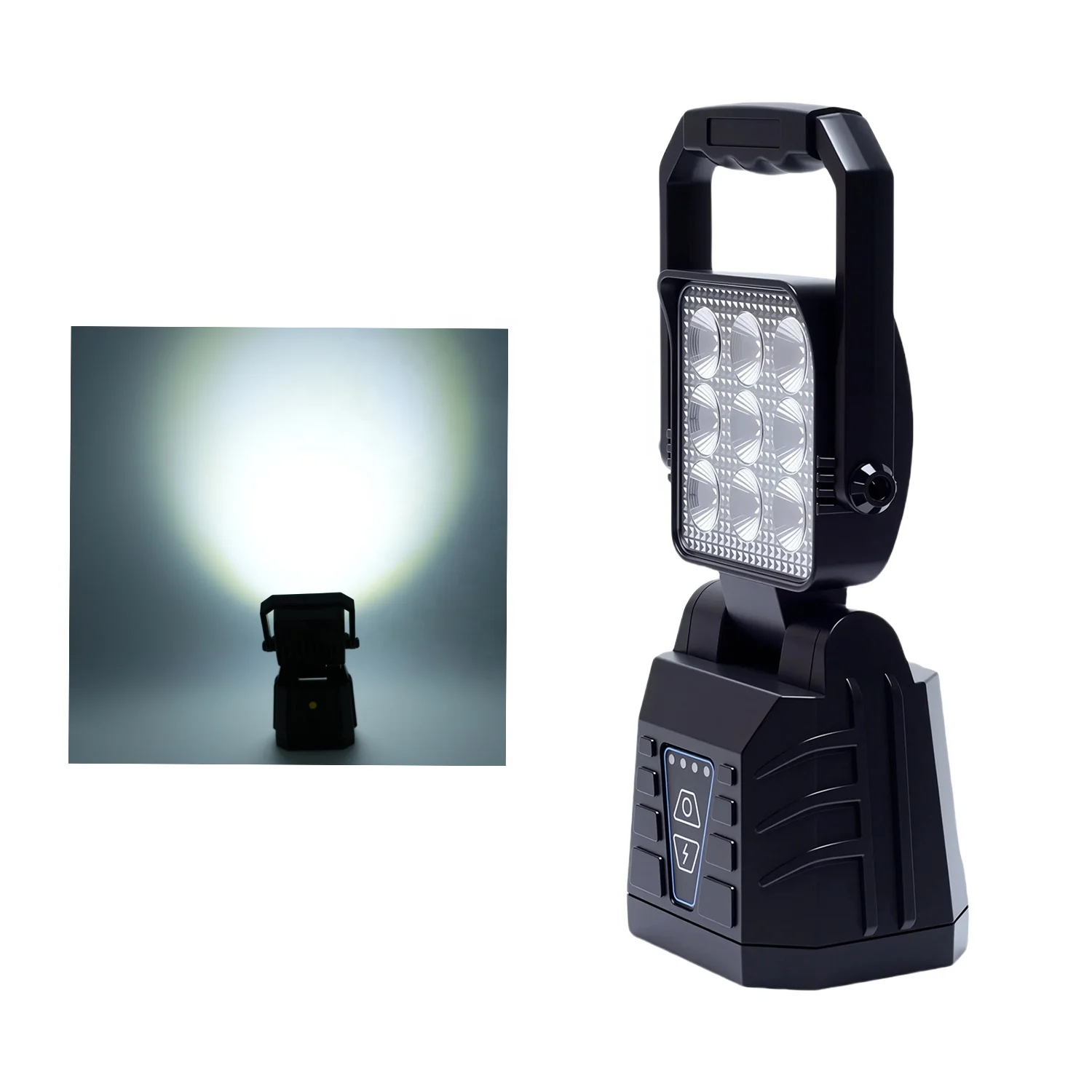 

Factory Direct Rechargeable LED Work Light Magnetics Base Amber/White Color for Outdoor Camping Lighting Car Light Accessories