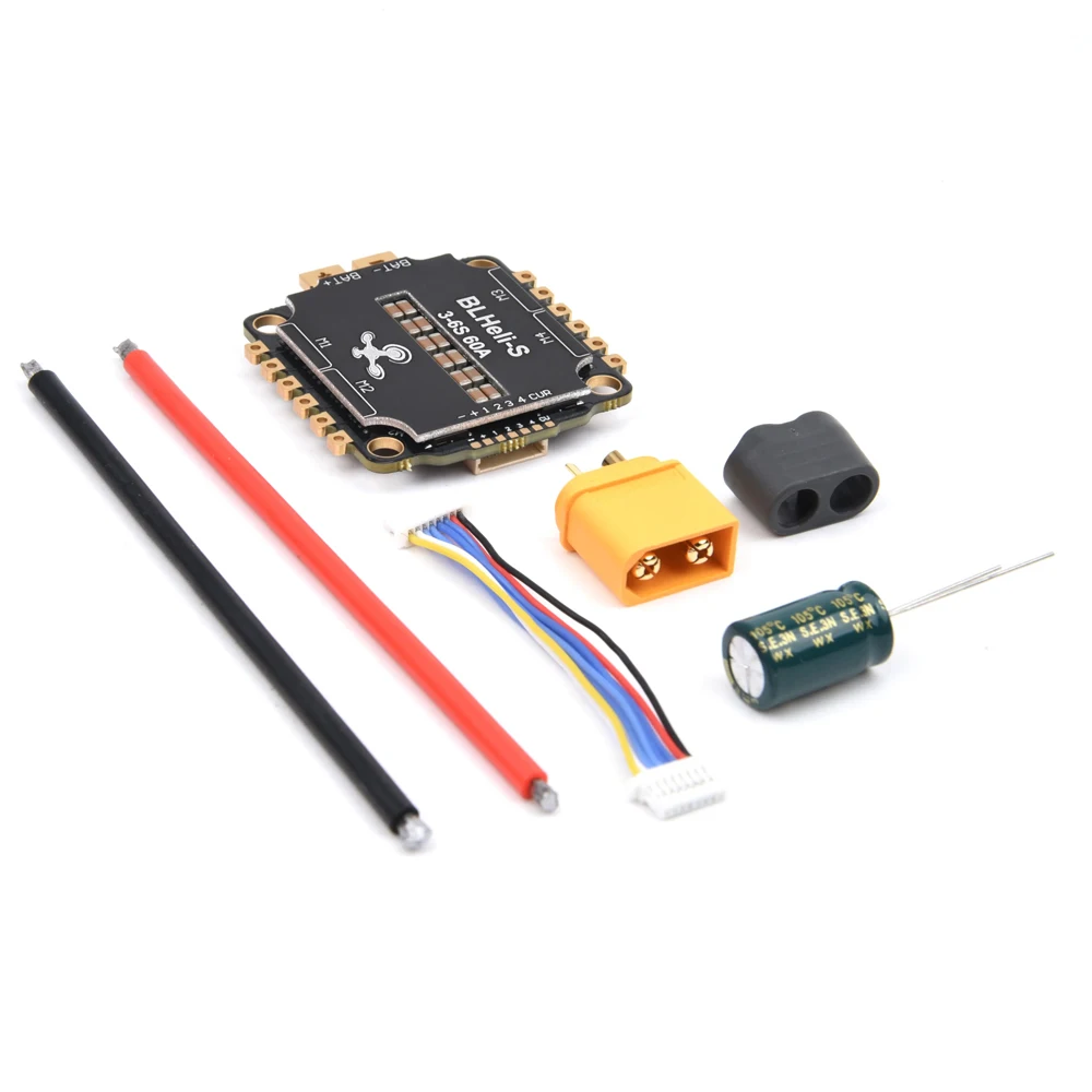 

F405 F405HD / F7 F722 Flight Controller / F4 V3S Plus FC + 60A 4in1 BLheli_S ESC Stacks 30.5*30.5mm For RC FPV Racer Drone