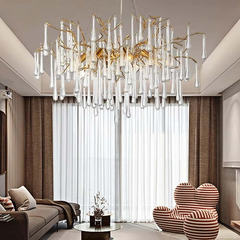 Chandelier For Living Room Luxury Modern Led Chandeliers For Living Room Indoor Creative Lighting Decoration Villa Pendant Lamp