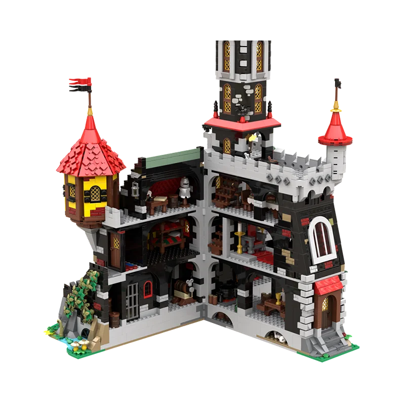 ชุดตัวต่อ MOC สถาปัตยกรรมยุคกลาง ปราสาทแห่งอสูรผีเสื้อ 3995 ชิ้น แบบประกอบเอง ของเล่นเด็ก ของขวัญวันเกิด/คริสต์มาส