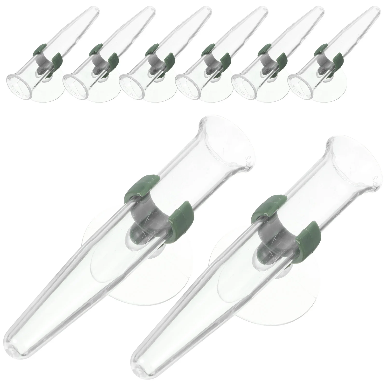 

8Pcs Plastic Flower Water Tubes with Suction Cup for Nutrient Delivery and Freshness Retention Compact Vials for Floral
