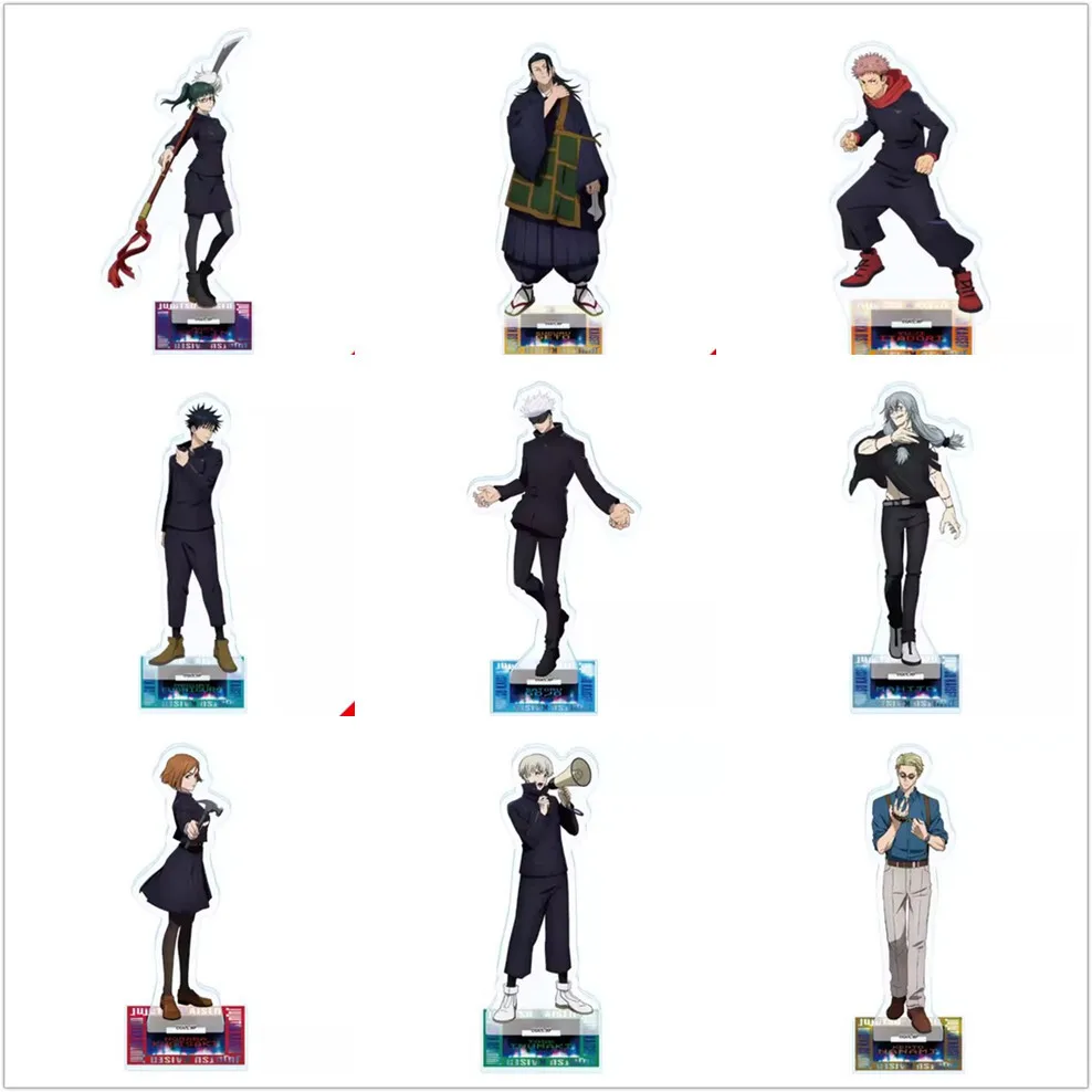 

Game 2 Acrylic Stand Doll Anime Fushiguro Megumi Zenin Maki Satoru Gojo Figure Model Plate Cosplay Toy For Gift