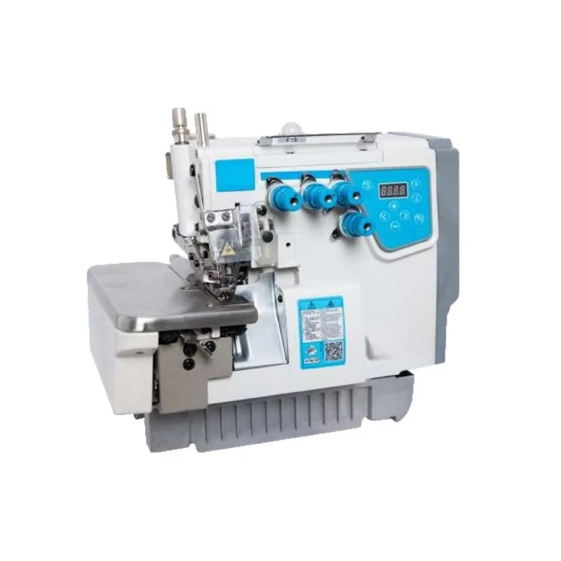 Direct Drive 4 Thread  Flat Bed Overlock Machine Industrial  with Table (Auto Thread Trimmer Only)