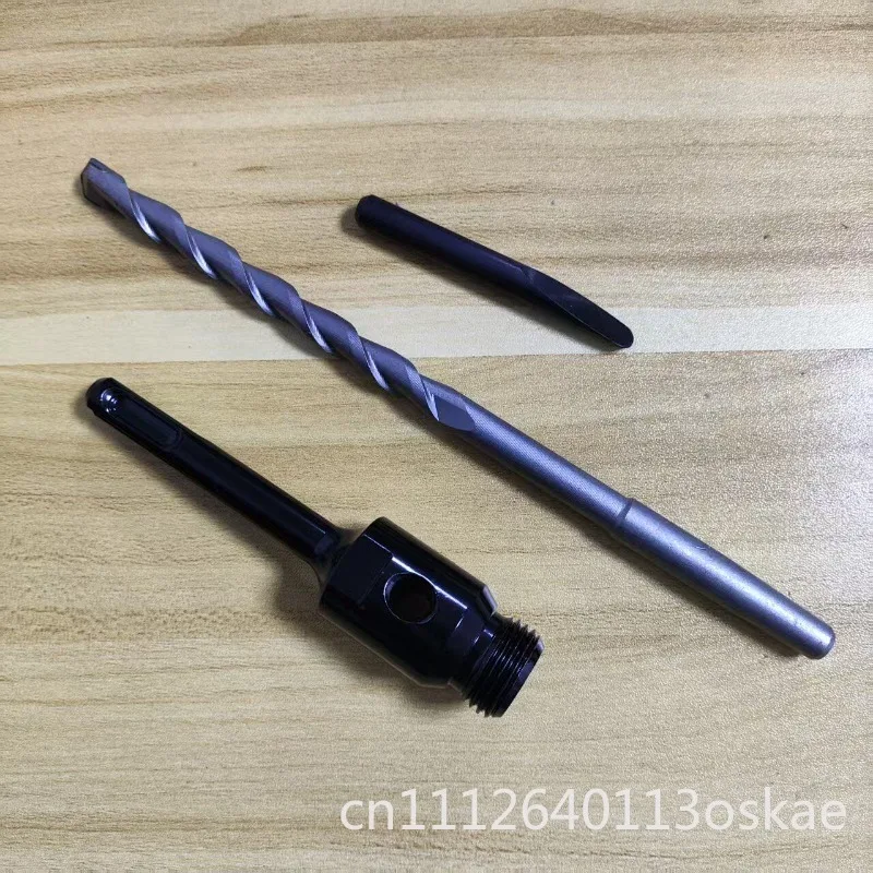 Dry drill three-piece set SDS plus to 1/2BSP connector + cone shank drill 200mm + miter cut