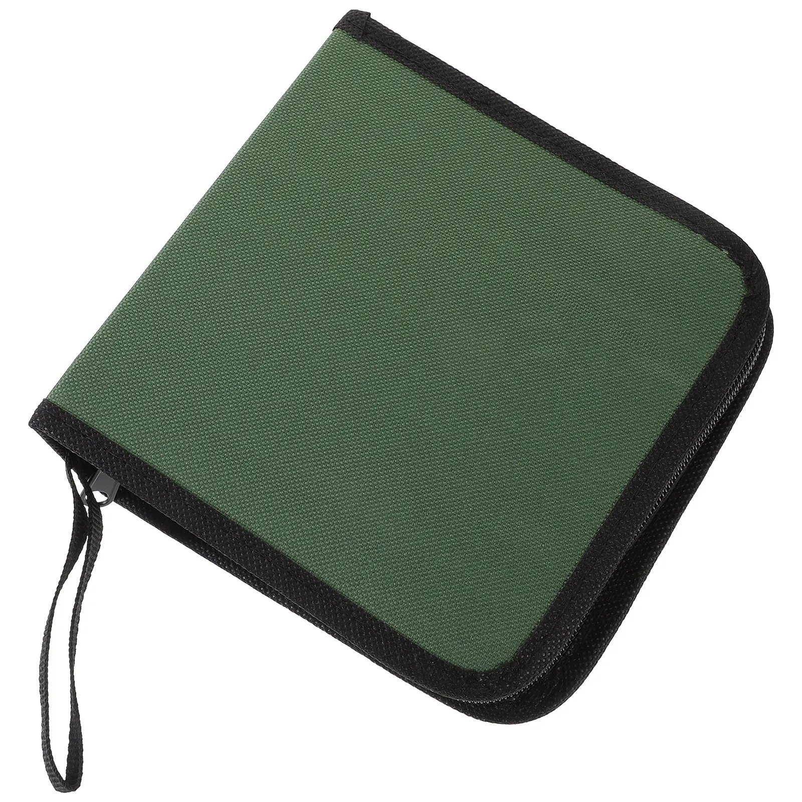 Lanyard Cd Bag 40 Capacity Compact Organizer Portable Disc Storage Holder Dvd Case Zipper Cd Pouch Storage