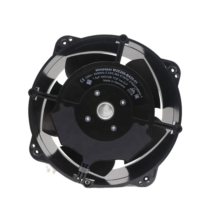 

W2E208-BA20-01 240x80mm 230V AC 0.39A 87W 2750 r/min 544CFM 68dBA Ball Bearing Inverter Axial Cooling Fan