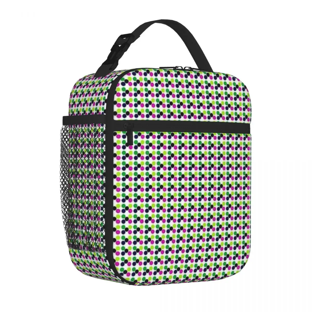 Bestselling 5 Colours Polka Dot Geometric Meal Bag Open Air Meal Lunch Box Bag