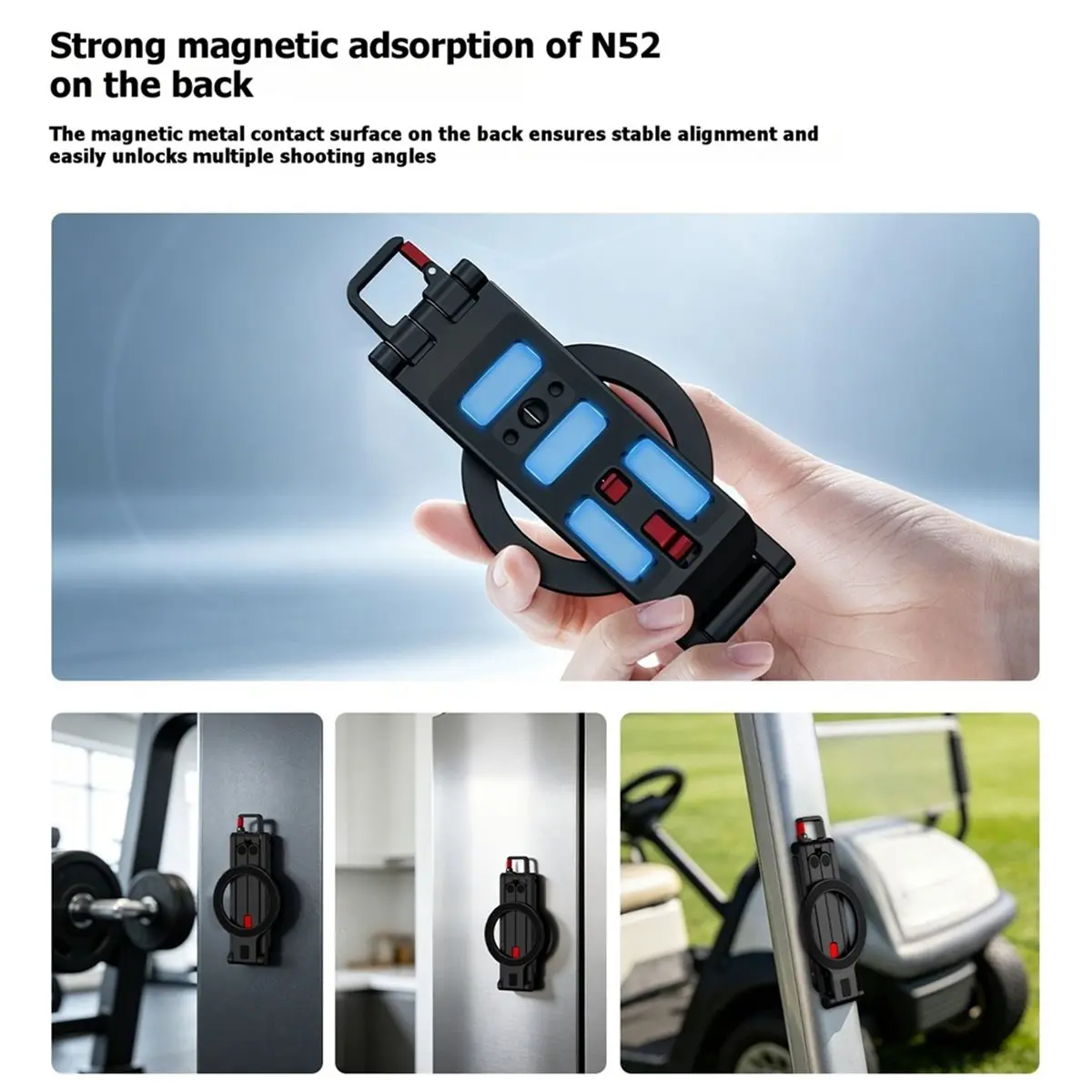 Multifunctional Magnetic Stand Folding Metal Clip Magnetic Tripod for Mobile Phone