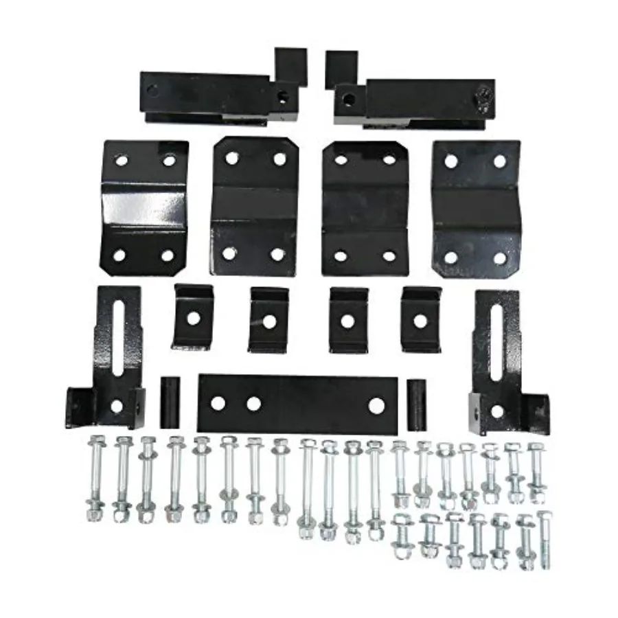 

Off-road golf cart lift kit for 1995-2002 Yamaha G14/G16/G19 gas/electric models, steel construction, black finish, 4-inch lift