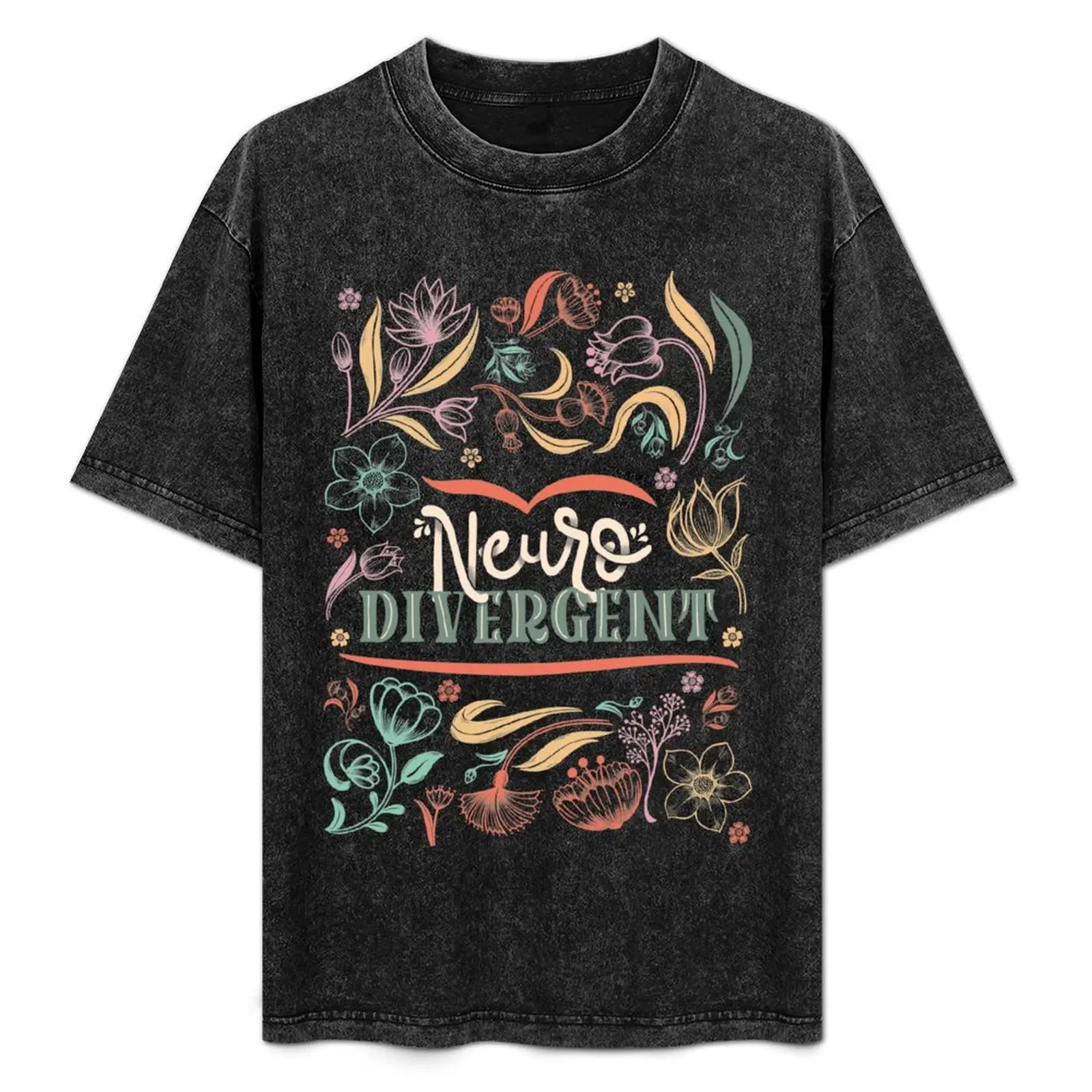 Neurodivergent T-Shirt vintage graphic tee basketball graphic tees Men's t-shirts