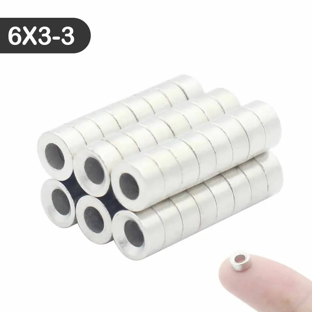 5-100 pcs Strong Magnets Countersunk Round NdFeB Neodymium Magnet  N35 Permanent  Super Strong Powerful Magnets With hole