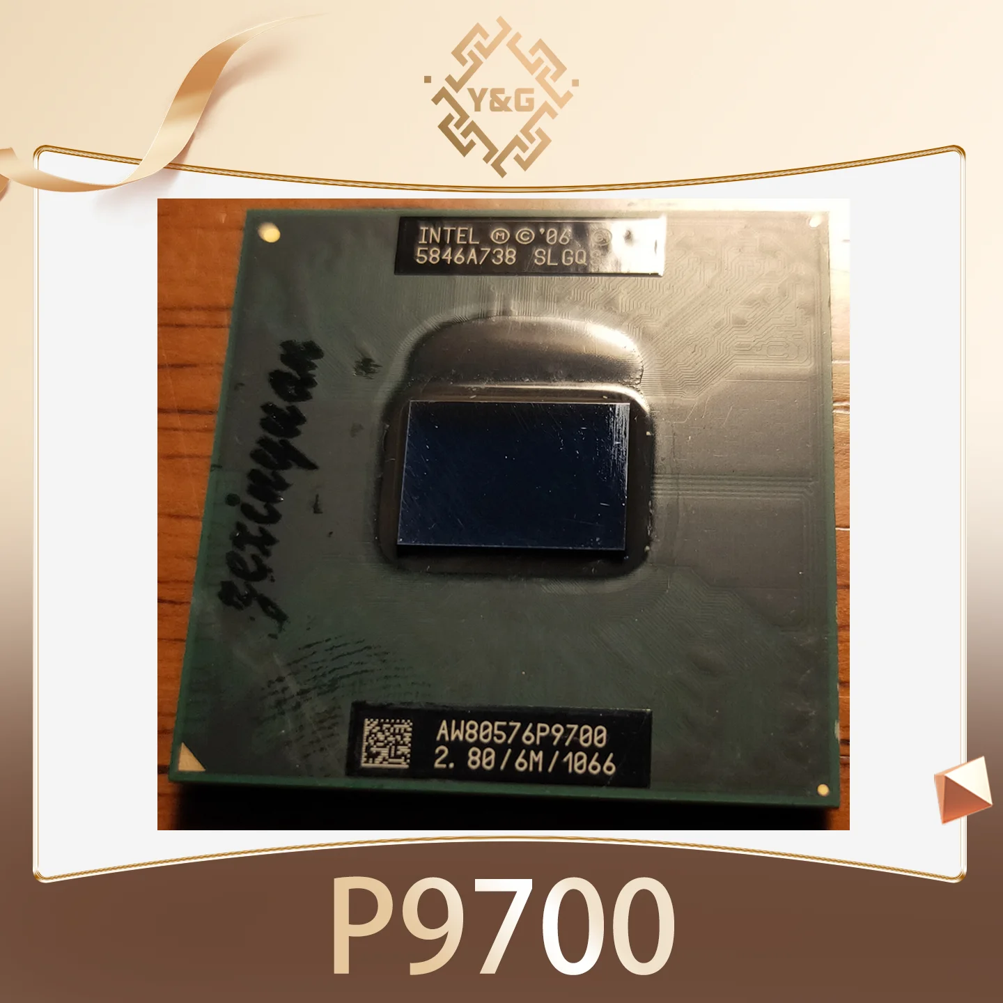 Procesador de CPU Core 2 Duo Mobile P9700 SLGQS 2,8 GHz de doble núcleo y doble hilo 6M 25W Socket P