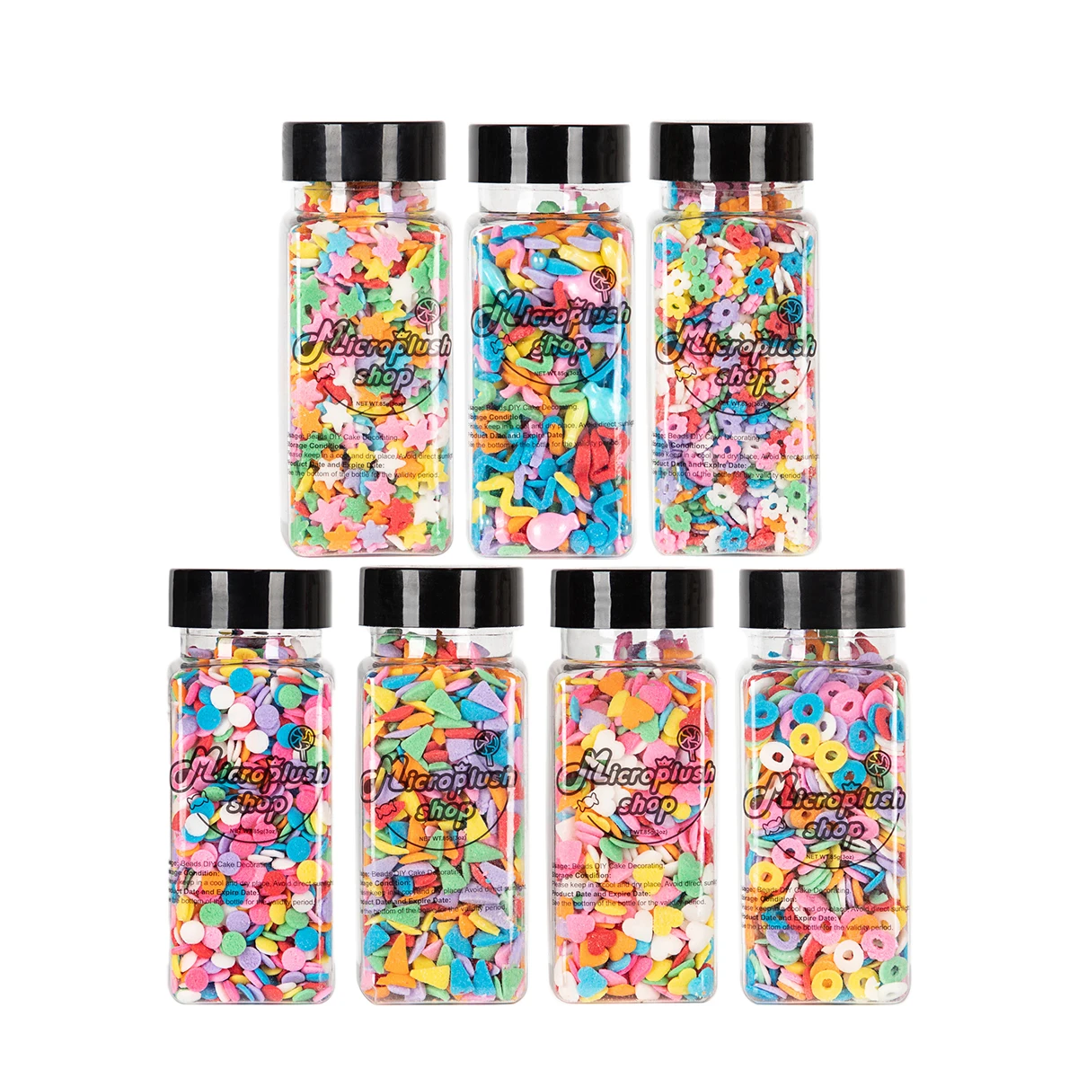 Valentine sprinkles Rainbow sprinkles Star Flowers Cookie sprinkles Sprinkle mix for cake baking party supplies (2.7oz)