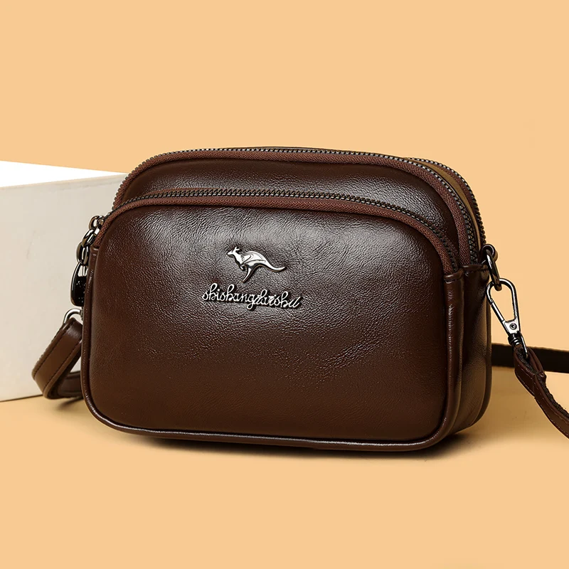 

Elegant Soft Leather Shoulder Bags for Women Designer Fashion Crossbody Bags Ladies Purses and Handbags Sac Small Messenger Bag