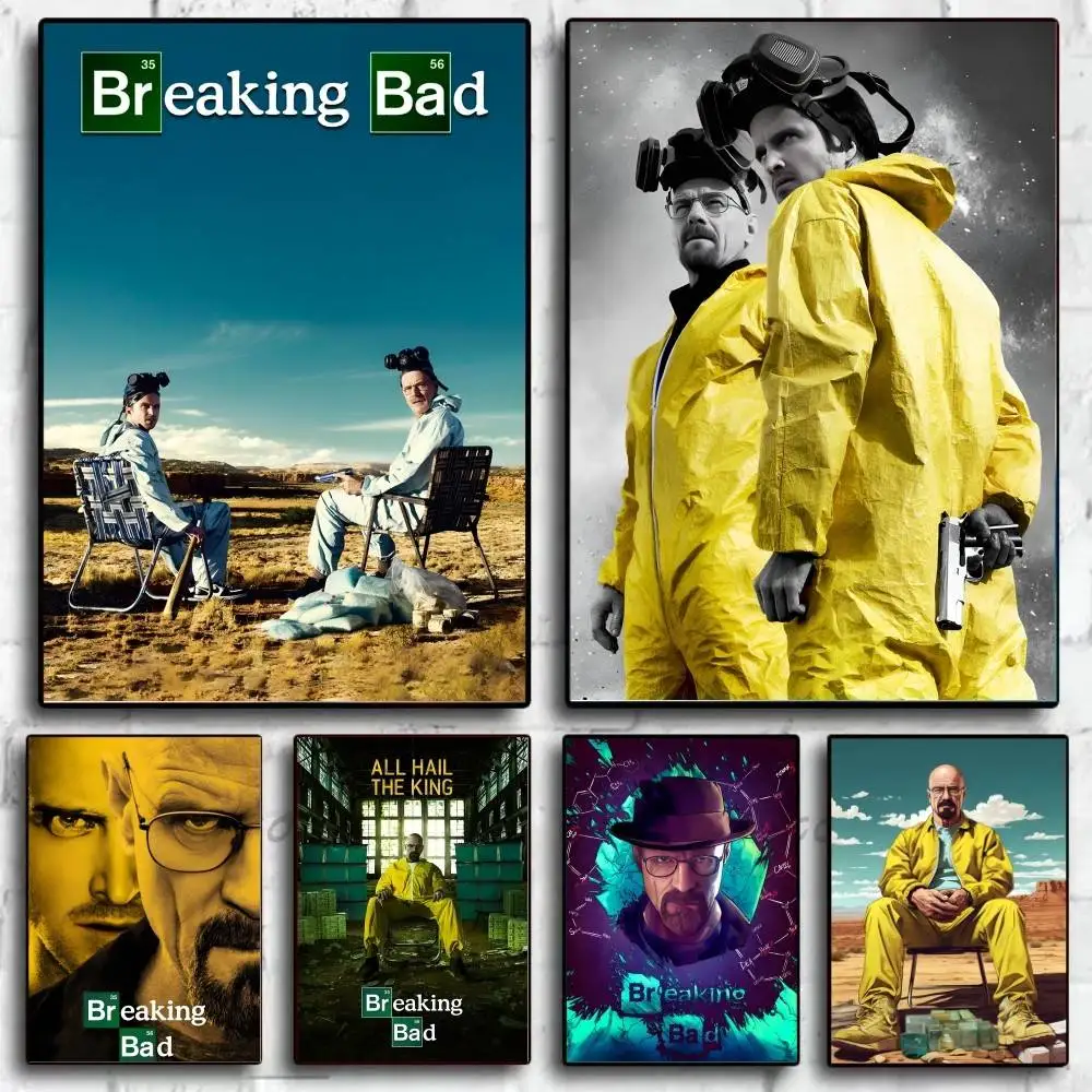 Póster de Breaking Bad, arte autoadhesivo, pegatina de papel impermeable, decoración de pared de habitación, cafetería, Bar, 1 ud.