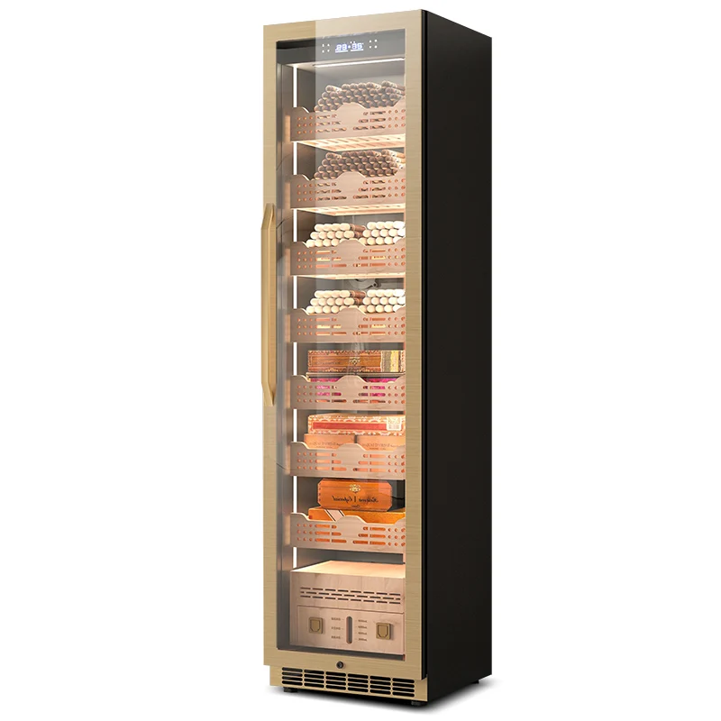 Over 2000pcs Cigars Loading Capacity Electric Cigar Humidor With Compressor Cooling System Cigar Humidor Cabinet Display Cabinet