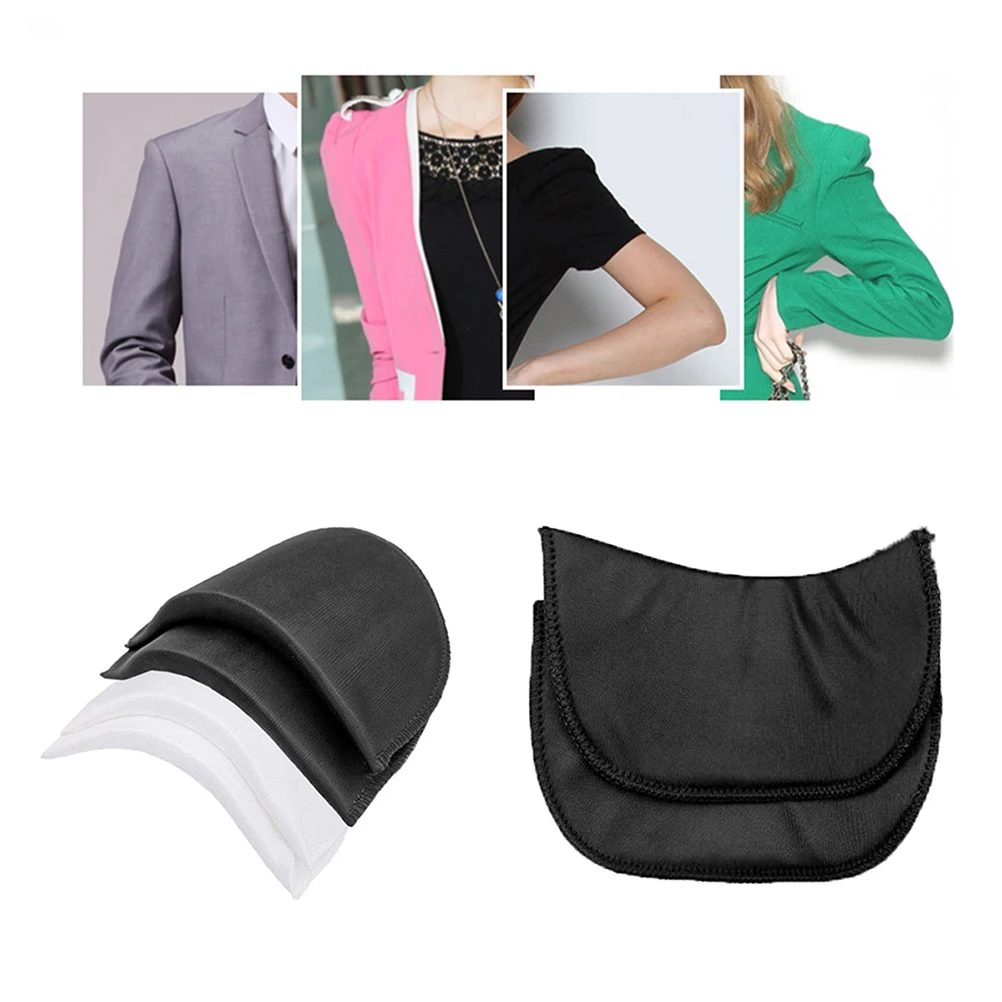 

20Pair Shoulder Pads Durable Practical Sponge Pads for Clothes Blazer Lightweight Washable Carry Convenient Useful Shoulder Pad