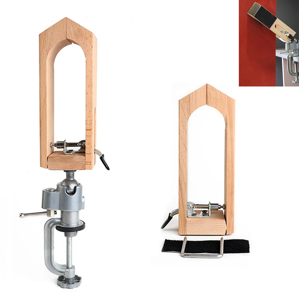 

Leather Sewing Clamp Tool for Belts Bags and Purses Rotation Wooden Leather Craft Hand Sewing Holds Leather Firmly in Place