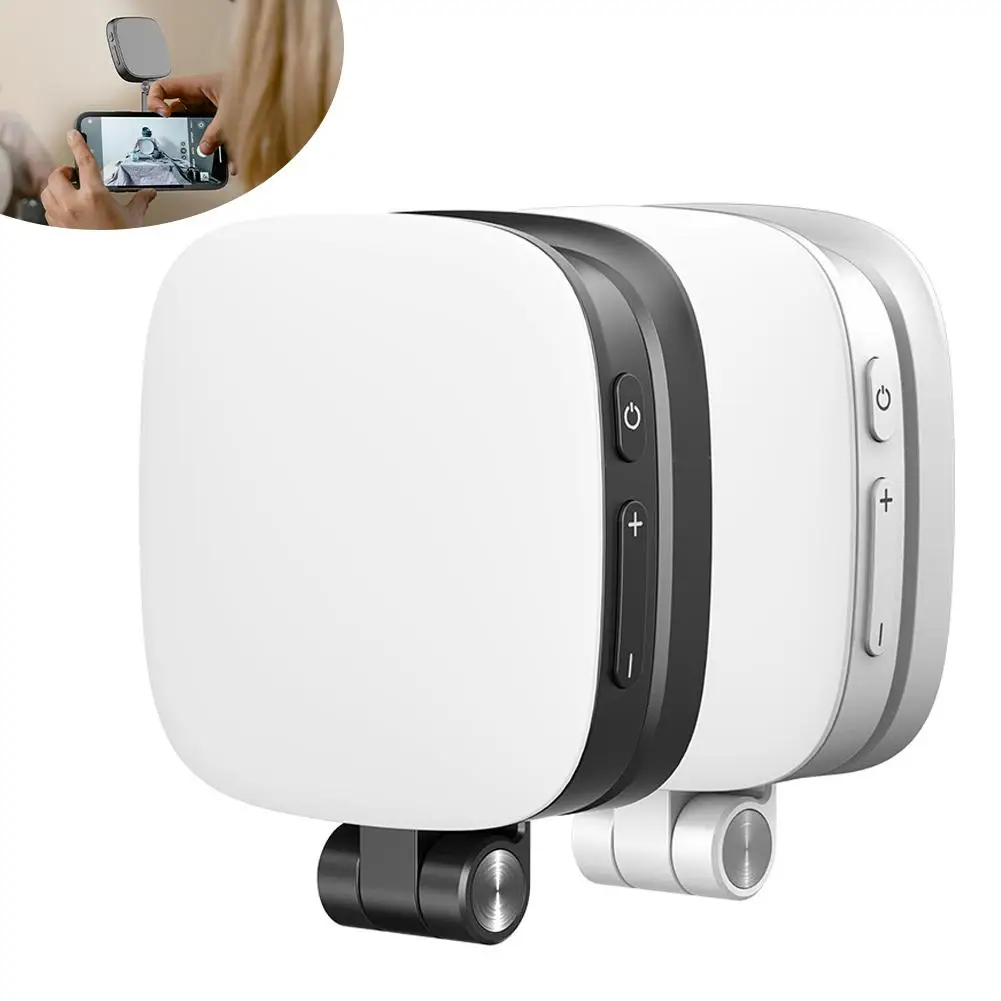 1 個ミニ Selfie フィルライトミラー付きポータブル磁気 LED ビデオ写真撮影ライト充電式スマートフォンタブレット F4G3