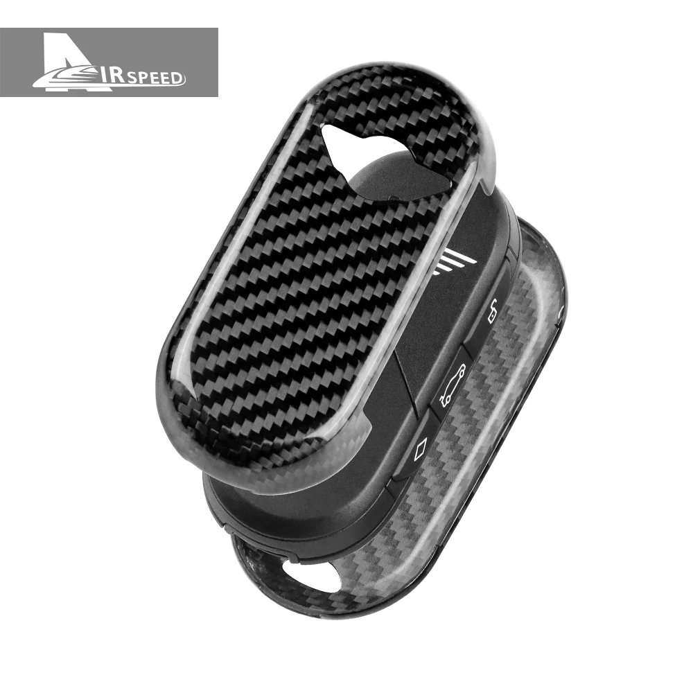 

Real Hard Carbon Fiber For MINI Cooper Countryman U25 J01 J05 F65 F66 2024 2025 Car Remote Key Case Cover Shell Red Black