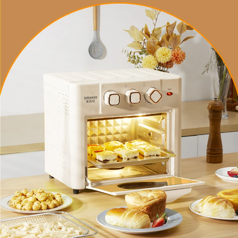 18L ขนาดใหญ่ความจุ Home Air Fryers เตาอบภาพหน้าต่างแนวตั้ง Multi-Function เตาอบ Air Fryer All-In-หนึ่งเครื่อง