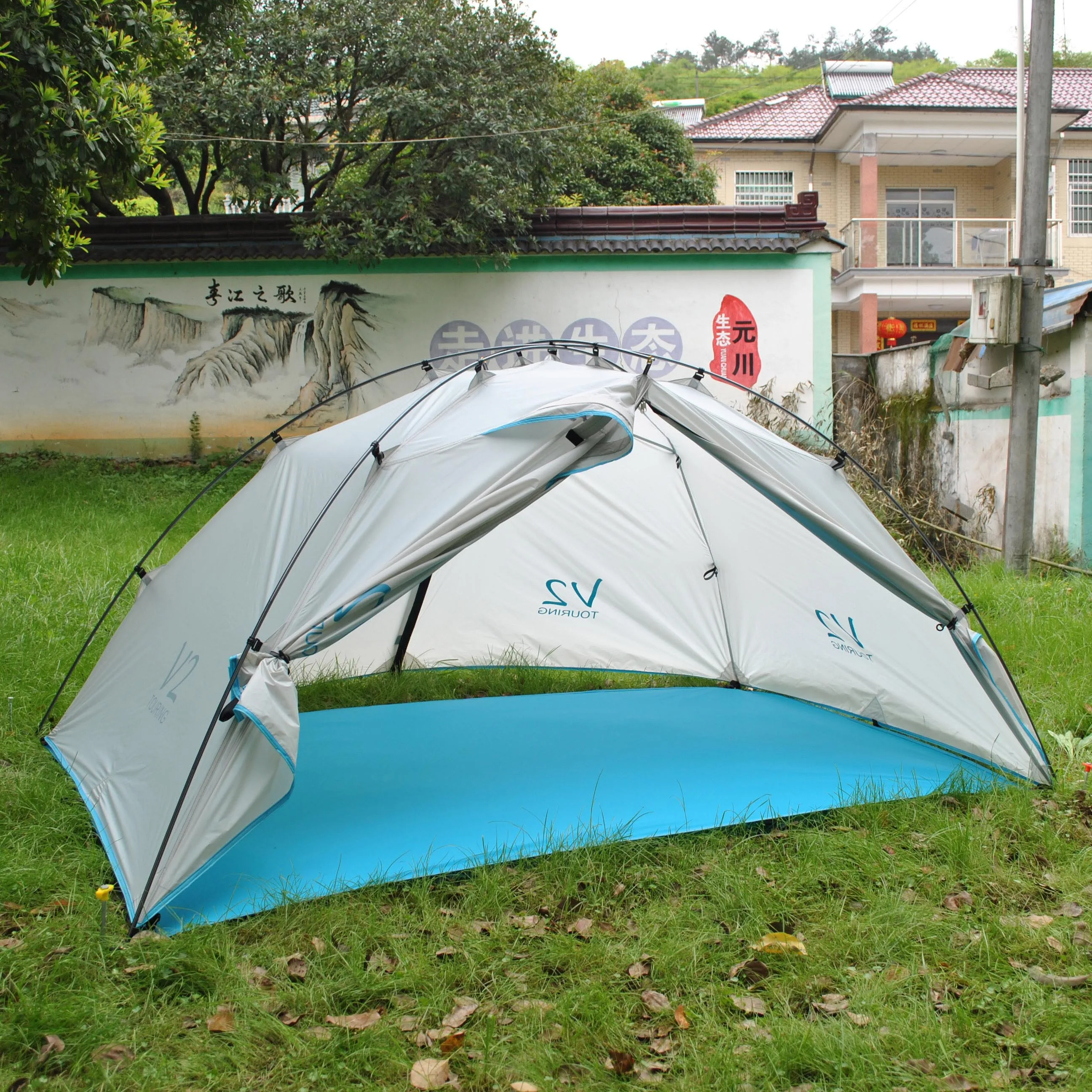 High-end Ultralight 20D Silicon coated Camping tent,CZX-312 Outdoor Gravity 1P/2P Ultralight 2 person Tent come with Footprint