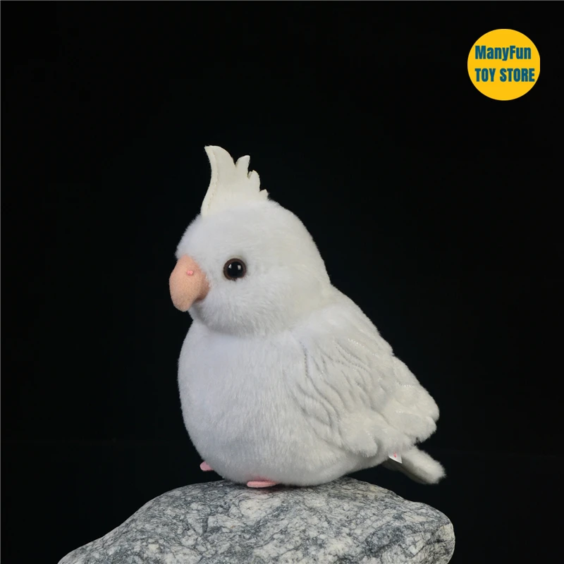 Cockatiel Parrot High Fidelity Chickadee Cute Plushie Sparrow Bird Tit Plush Toys Lifelike Animals Simulation Stuffed Doll Gifts