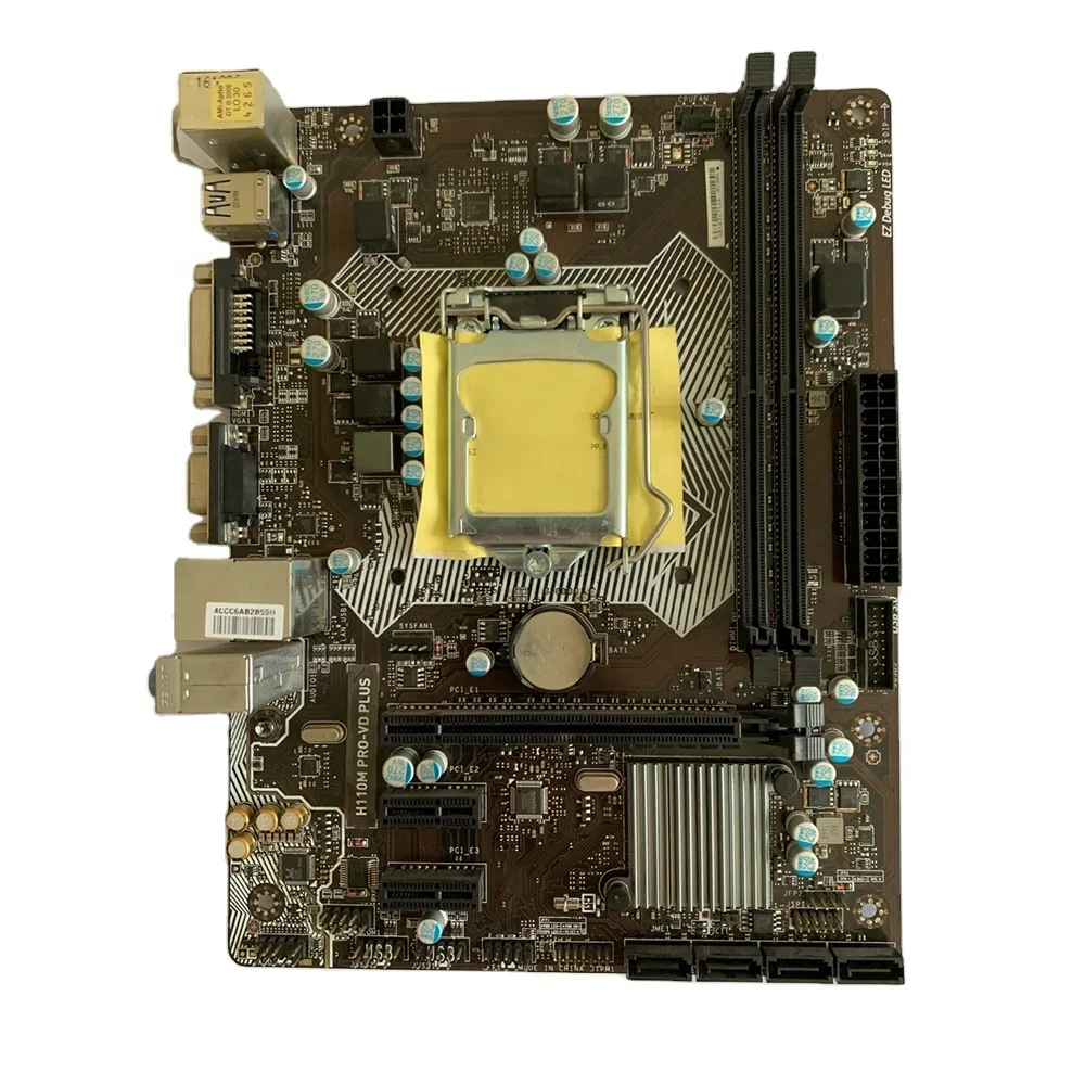 

2026 For H110M PRO-VD PLUS Desktop Motherboard LGA1151 DDR4 32G SATA3 PCI-E 3.0 M-ATX Original Quality Fast Ship