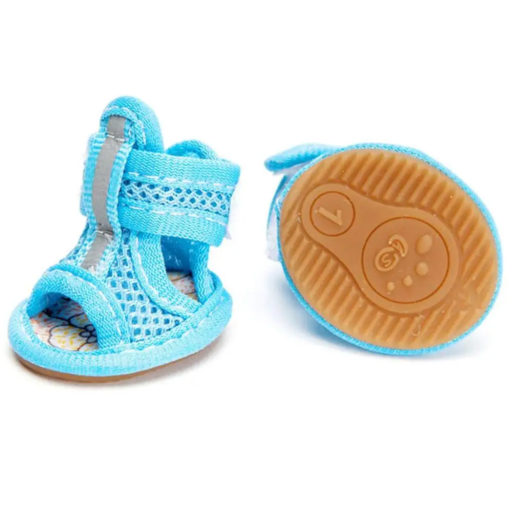 

Fashion Breathable Spring Summer Wear Casual Style with Reflective Strap Pet Supplies Dog Shoes Puppy Shoes Pet Sandals