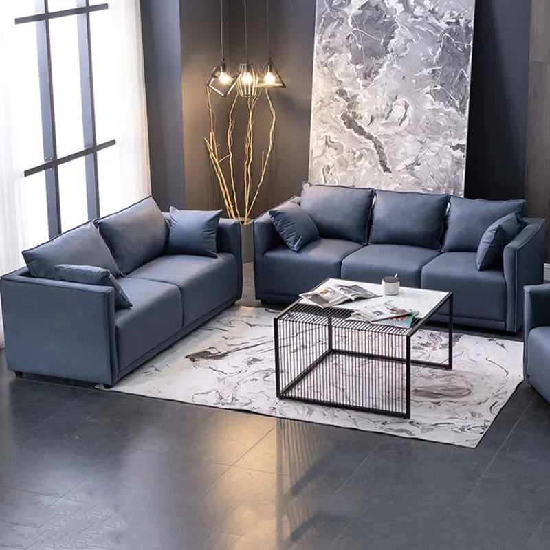 

Modern Puffs Soft Sofa Square High Back Luxury Designer Nordic Sofa Loveseat Small Modular Salon Meuble Living Room Furniture