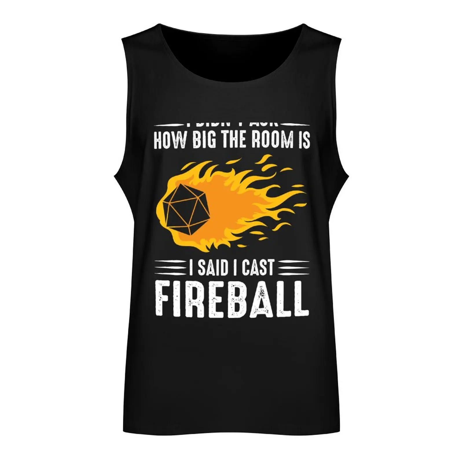 I cast Fireball Wizard Sorcerer DM Gift TTRPG Tank Top fitness gym for men sleeveless t-shirts for men