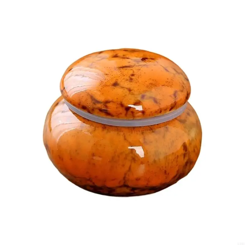 L9BE Handcrafts Ceramic Keepsakes Urn For Pet And Loved Small Size Cremation Box for Human Ashes Container Shelf Display