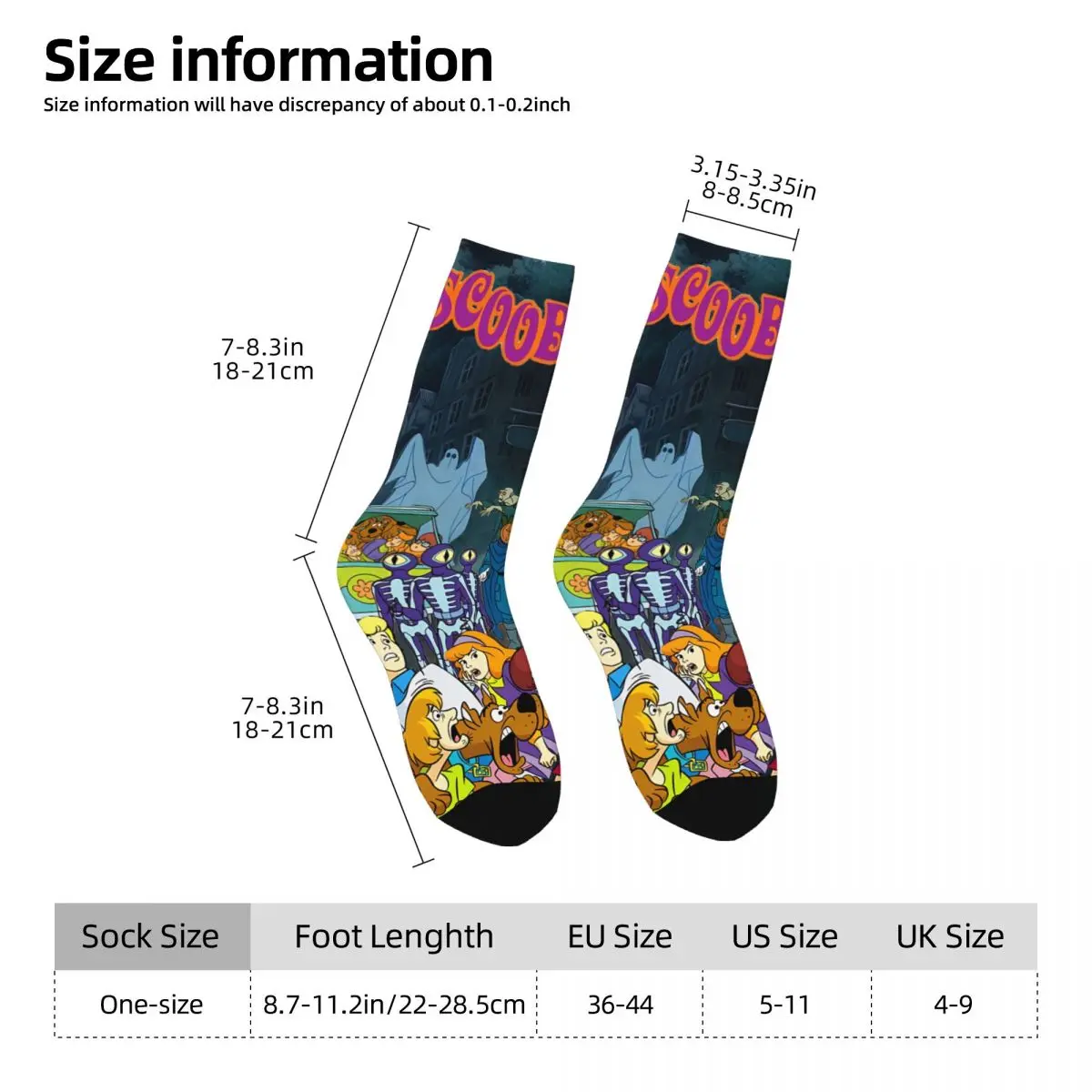 Cartoon Pattern Anime Meias, Kawaii, Viagem, Cão