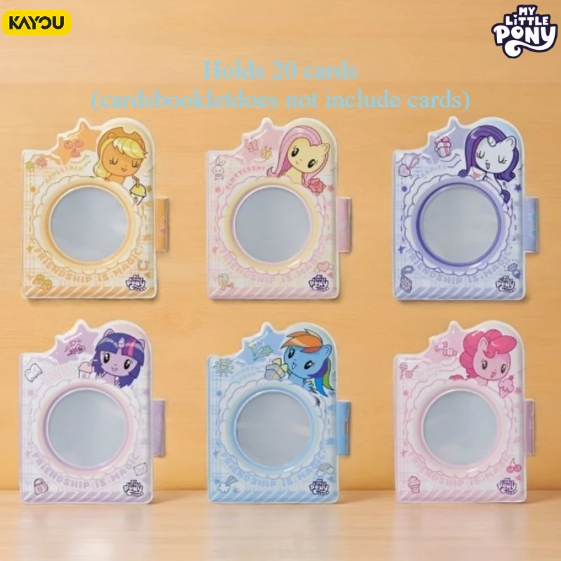 

KAYOU Genuine My Little Pony Card Album Book Folder 1 Card Slots Collections Set of 6 Collection Card Books Toy Gift