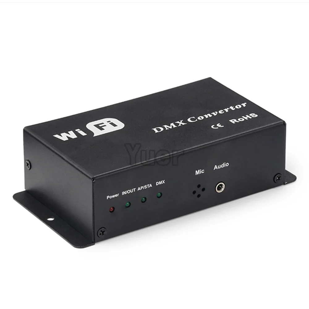 WiFi DMX512 Controller Android or IOS System Wifi APP Control Par Light Stage Moving Head Light Beam Strobe Effect Lamp DJ Disco