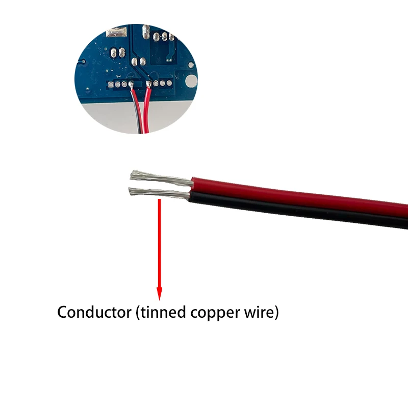 1-100M UL2468 PVC 2-Pin Cable 16/18/20/22/24/26/28/30 AWG Tinned Copper Insulated Extension Cord For Light Bulbs Lighting Automo