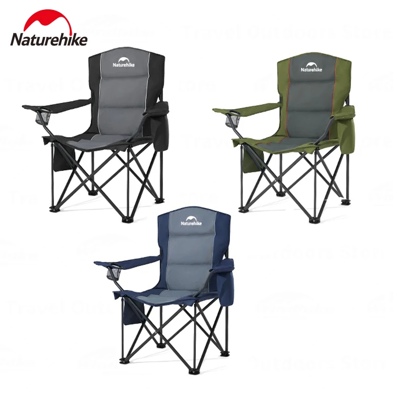 

Naturehike Two-piece Ultralight Camping Folding Chair Insulated Ice Pack Outdoor Picnic Fishing Widen Seat Surface Carbon Steel