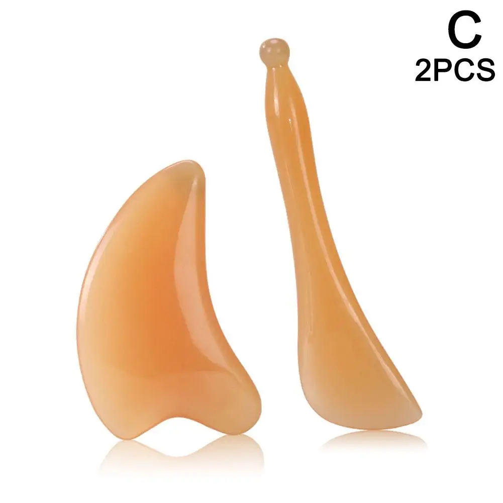 Natural Yak Ox Horn Gua Sha Scraper Tendon Stick Back Massager Eye Relax Body Tool Neck Spa Massage Beauty Fa P2i1