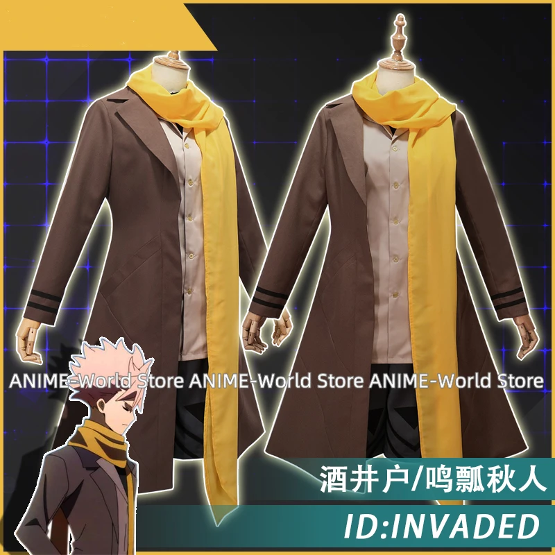 Anime! ID:INVADED Narihisago Akito Cosplay Costume Sakaido Uniform Halloween Party Outfit Costumes for Men 2020 NEW