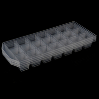 21Grid Ice Cube Pudding Maker Mold Refrigerator Ice Mould Tray Tool Plastic Bar Easy to peel off