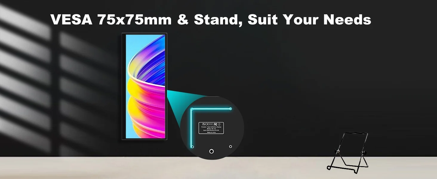 VESA75x75mm & Stand